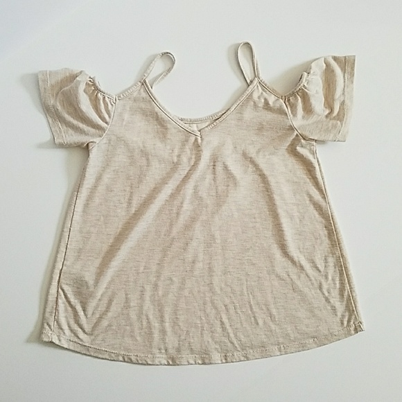 Art Class Off-The-Shoulder Tan Top - Picture 5 of 5